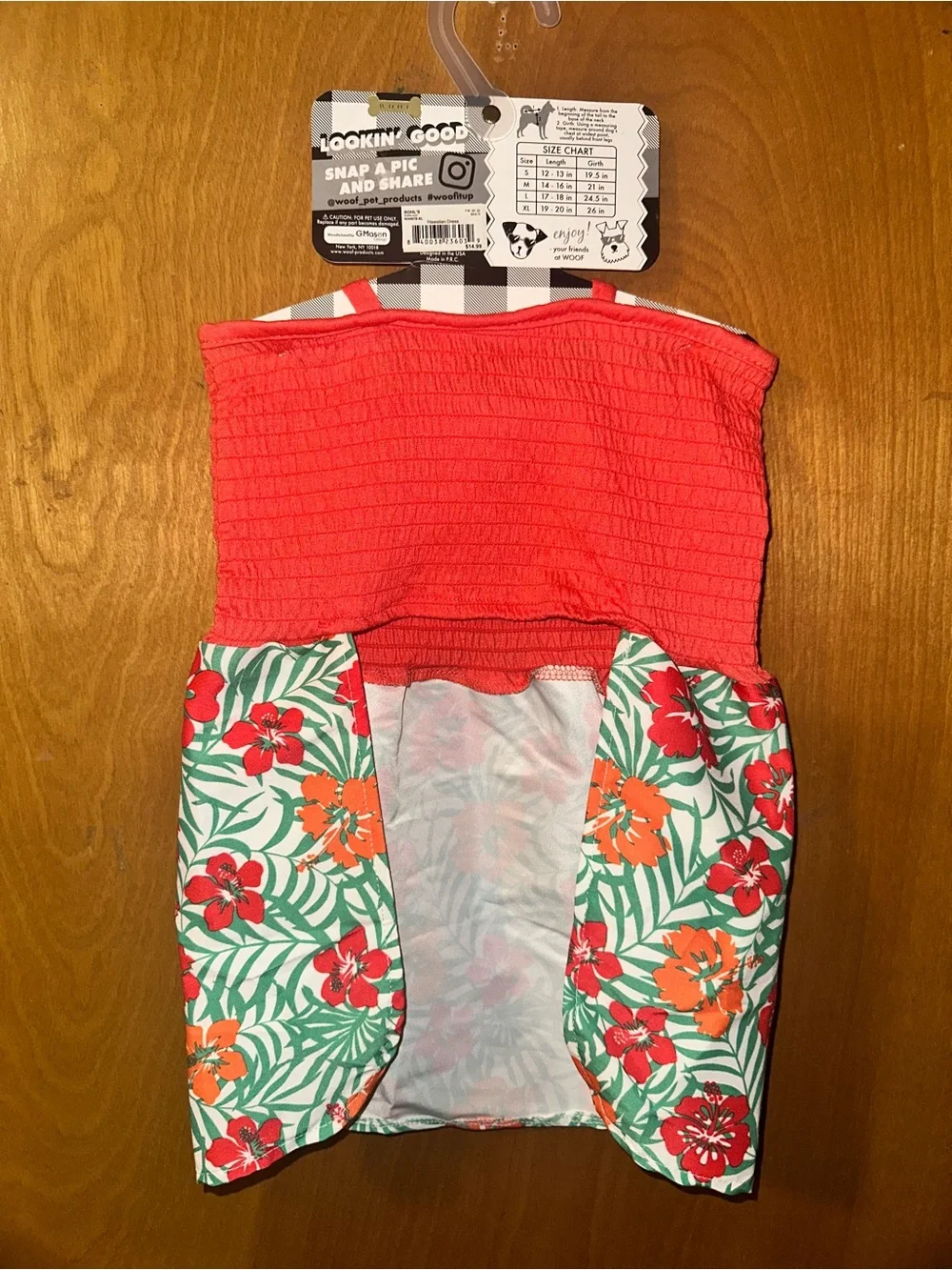 Woof Pet Apparel Hawaiian Sun Dress- Size XL